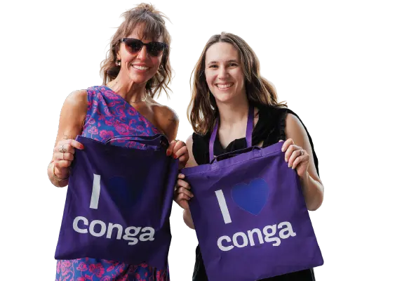 Conga employees smiling