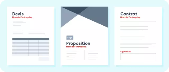 Illustration of business proposals