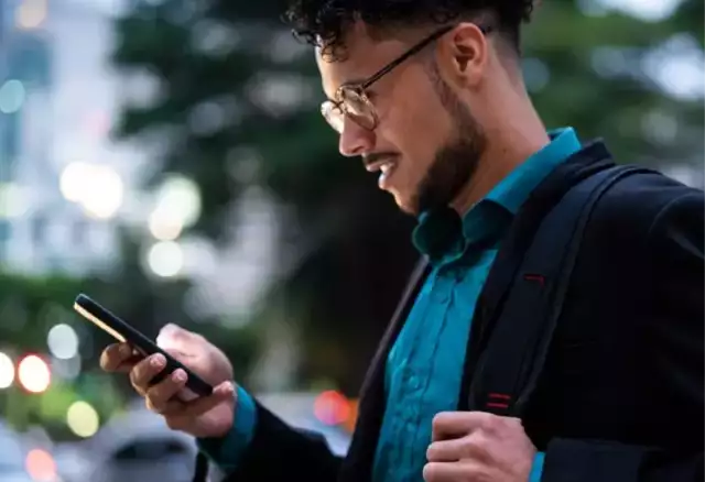 Man on phone