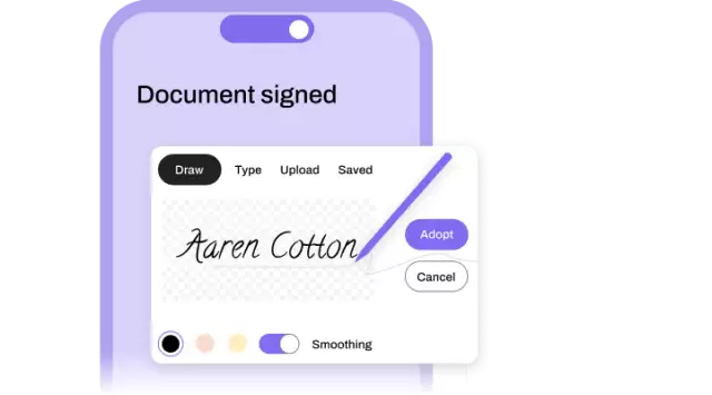 Mobile esignature