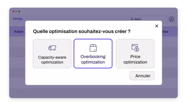conga optimisation overbooking