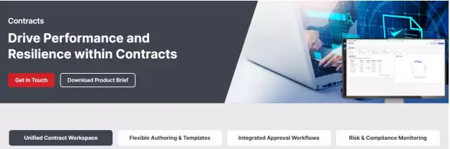 JAGGAER CLM solution homepage.