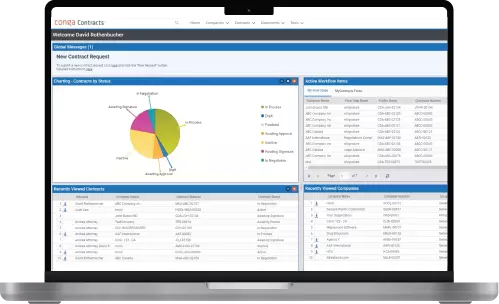 Conga Contracts product interface