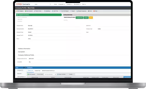 Conga Contracts product interface