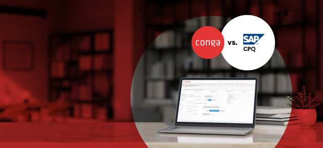 Conga CPQ vs SAP CPQ comparison graphic